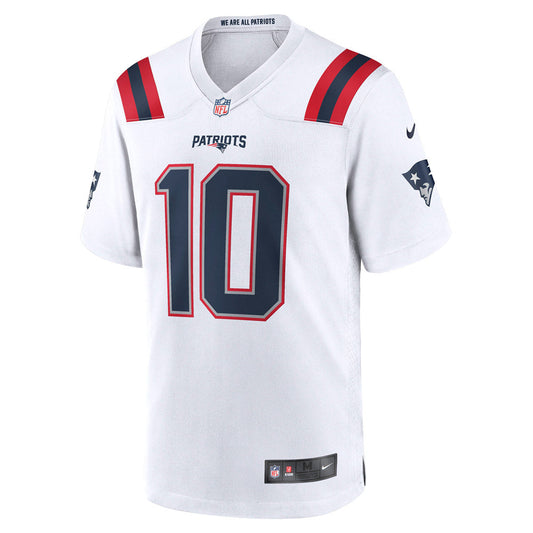 Men's New England Patriots Mac Jones Player Game Jersey White