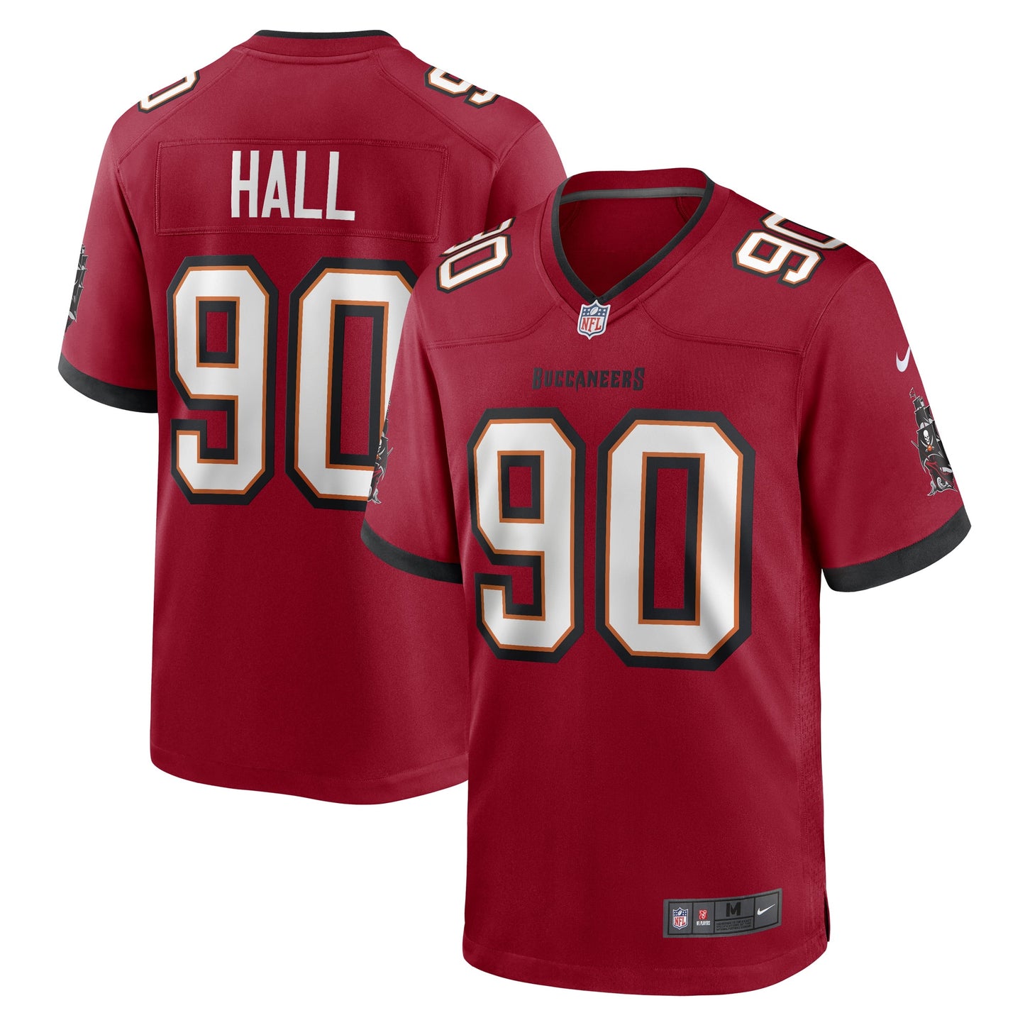 Logan Hall Tampa Bay Buccaneers Game Player Jersey - Red