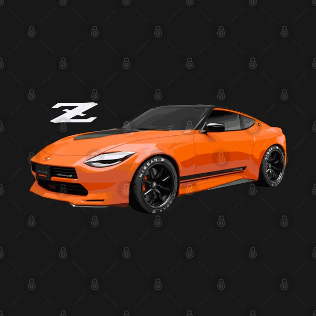 Nissan Z Car Z35 Fairlady Proto 400 Z Orange T-Shirt