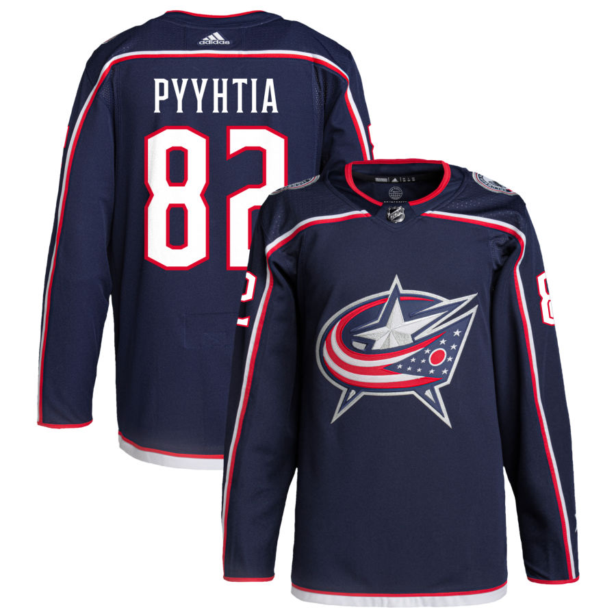 Mikael Pyyhtia Columbus Blue Jackets Home Primegreen Authentic Pro Jersey - Navy