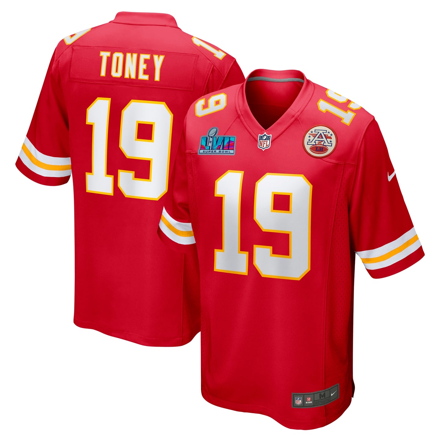 Kadarius Toney Kansas City Chiefs Super Bowl LVII Patch Game Jersey - Red