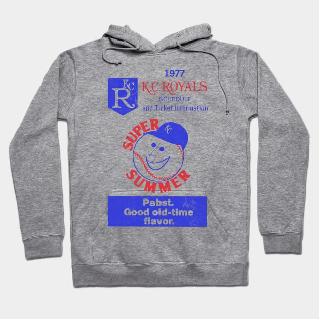 Kansas City Royals - Vintage 50S Design Hoodie