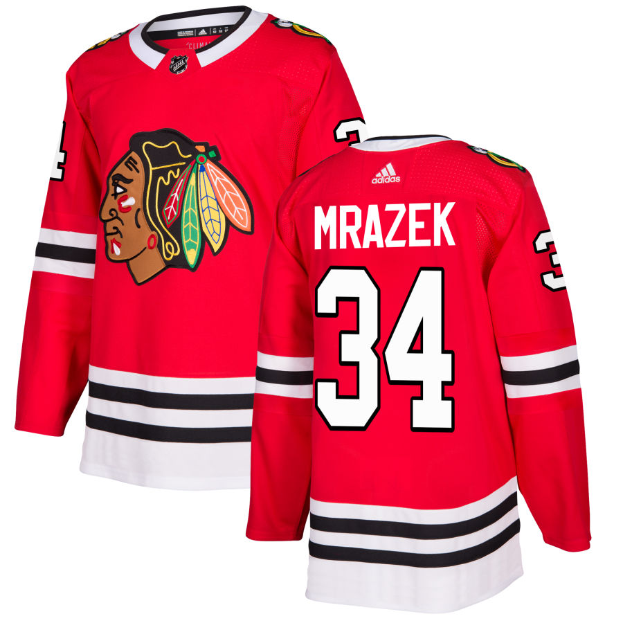 Petr Mrazek Chicago Blackhawks Authentic Jersey - Red