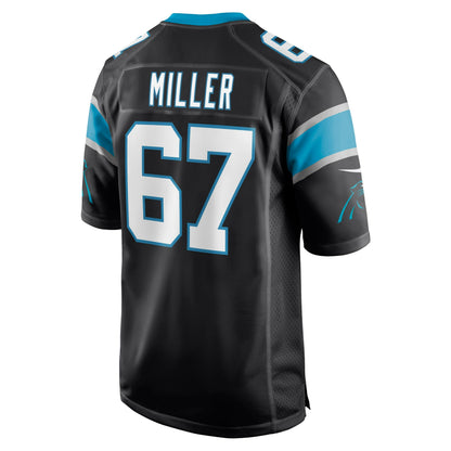 John Miller Carolina Panthers Game Jersey - Black