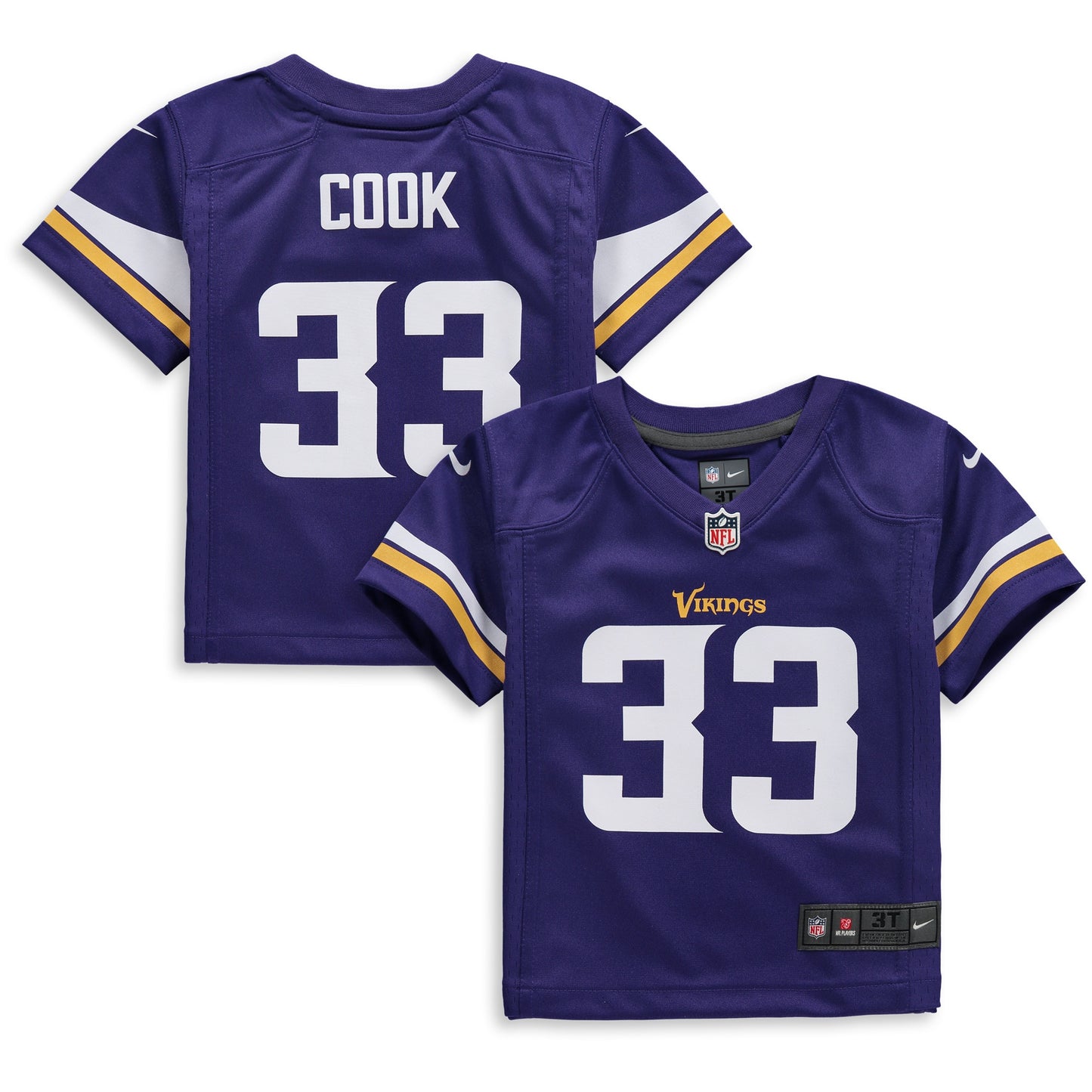 Dalvin Cook Minnesota Vikings Toddler Player Game Jersey - Purple