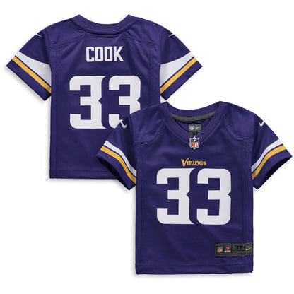 Dalvin Cook Minnesota Vikings Toddler Player Game Jersey - Purple