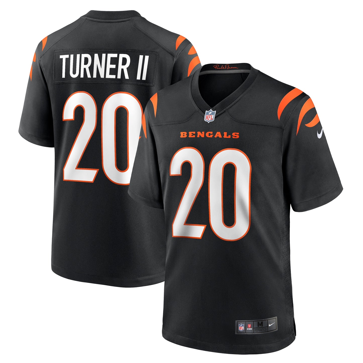 DJ Turner Cincinnati Bengals Team Game Jersey - ?Black
