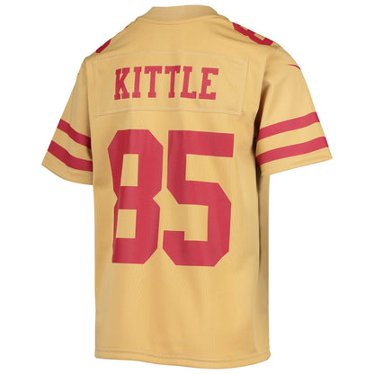 George Kittle San Francisco 49ers Youth Inverted Team Game Jersey - Gold