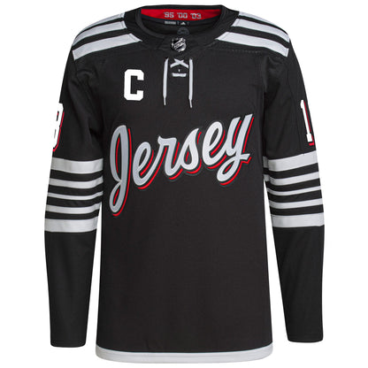 Nico Hischier New Jersey Devils 2021/22 Alternate Primegreen Authentic Pro Player Jersey - Black