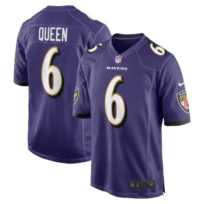 Patrick Queen Baltimore Ravens Game Player Jersey - Purple