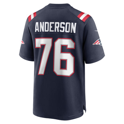 Calvin Anderson New England Patriots Game Jersey - Navy