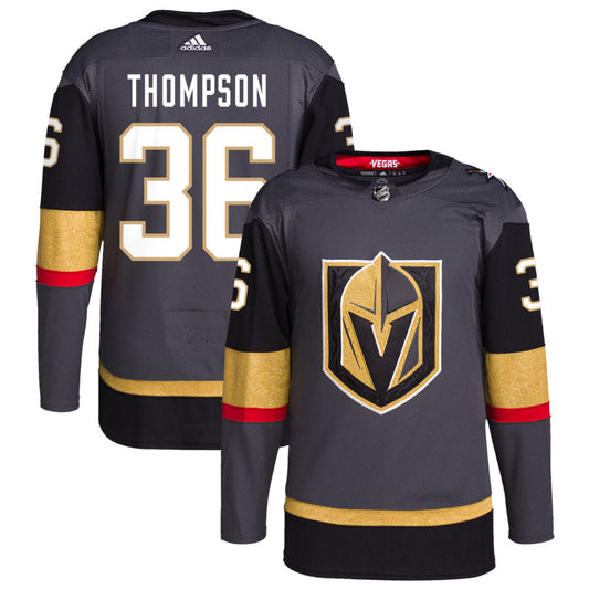 Logan Thompson Vegas Golden Knights Alternate Authentic Pro Jersey - Gray