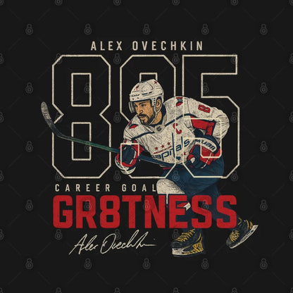 Alex Ovechkin #8 895 Career Goals Hockey Cartoon -Khao803 Hoodie