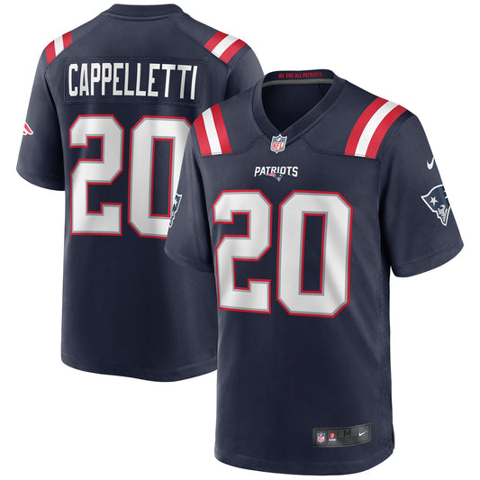 Gino Cappelletti New England Patriots Game Retired Player Jersey - Navy