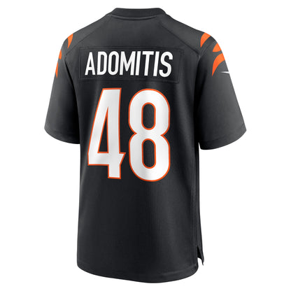 Cal Adomitis Cincinnati Bengals Game Player Jersey - Black