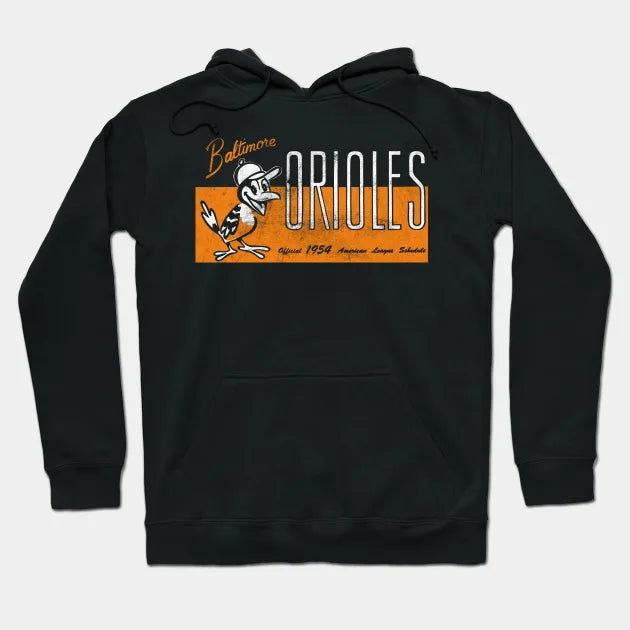 Vintage Baltimore Orioles 1954 - Vintage Look Design Hoodie