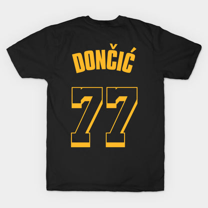 Luka Doncic Lakers Jersey Black (Front/Back Print) T-Shirt