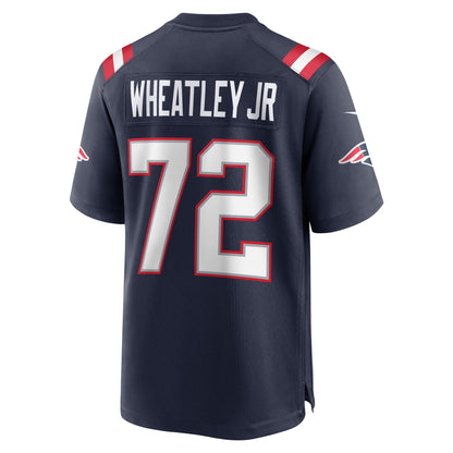 Tyrone Wheatley New England Patriots Team Game Jersey - ?Navy