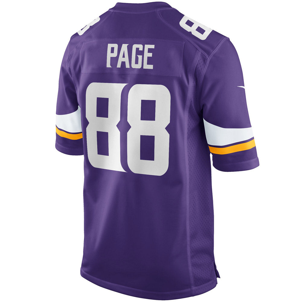 Men's Minnesota Vikings Alan Page Game Retired Player Jersey Purple