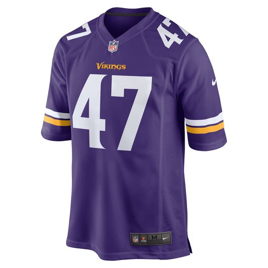 William Kwenkeu Minnesota Vikings Home Game Player Jersey - Purple