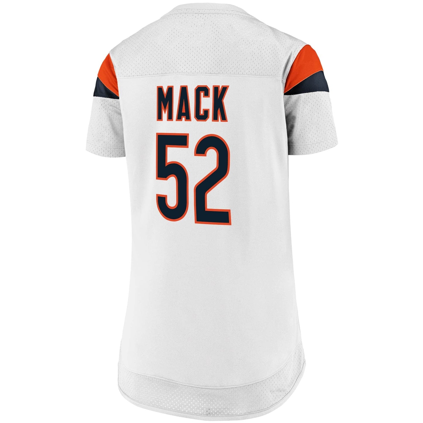 Women's Fanatics Branded Khalil Mack White Chicago Bears Athena Name & Number Fashion Top