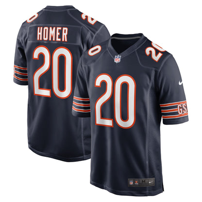 Travis Homer Chicago Bears Game Player Jersey - Navy
