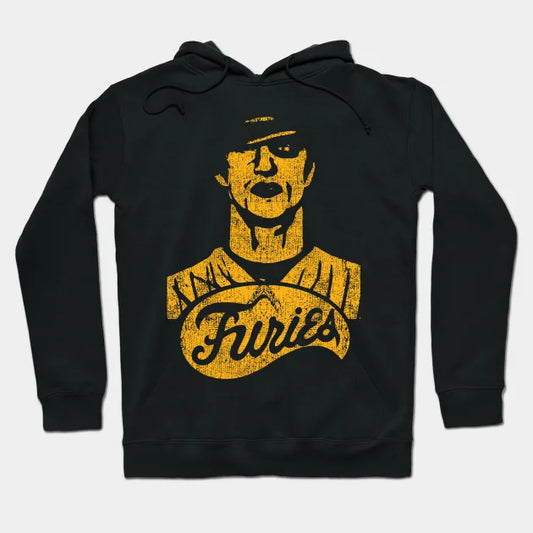 Baseball Furies Orange Vintage Hoodie