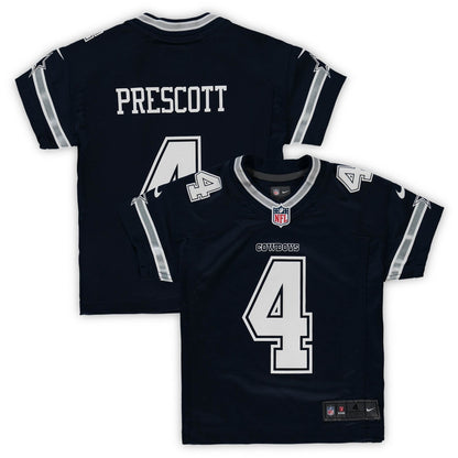Preschool Dak Prescott Navy Dallas Cowboys Team Game Jersey