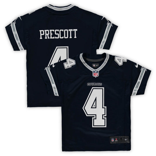 Preschool Dak Prescott Navy Dallas Cowboys Team Game Jersey
