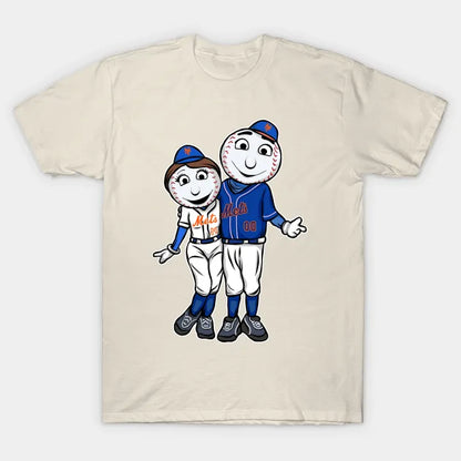 Mr Mets And Mr Mets Couple Funny T-Shirt