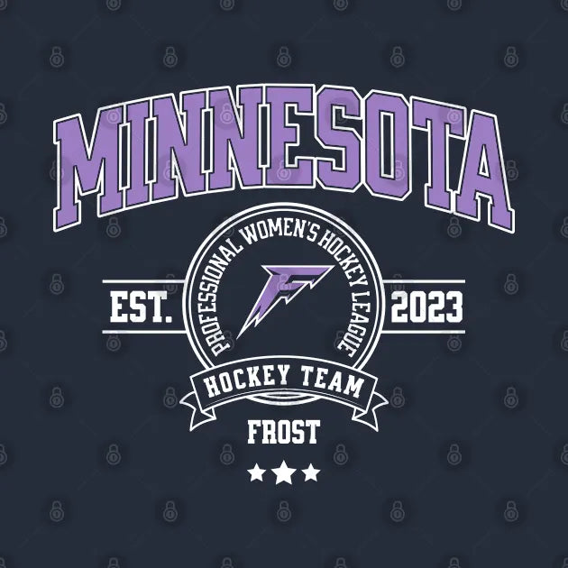 Minnesota Frost Hockey Team Retro Logo T-Shirt