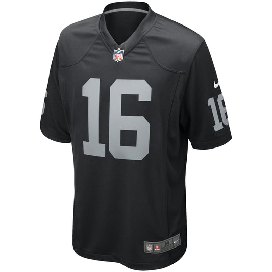 Jim Plunkett Las Vegas Raiders Game Retired Player Jersey - Black