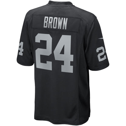 Willie Brown Las Vegas Raiders Game Retired Player Jersey - Black