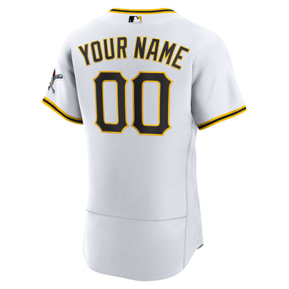 Pittsburgh Pirates Home Authentic Custom Jersey - White