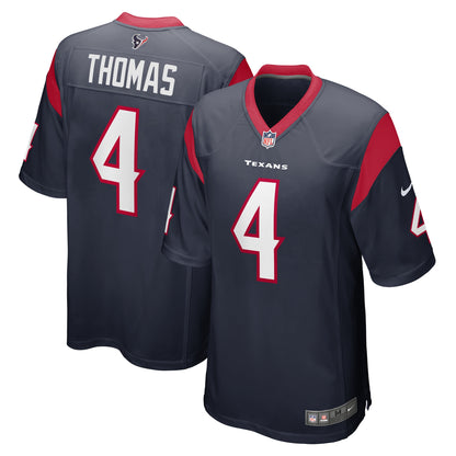 Tavierre Thomas Houston Texans Team Game Jersey - ?Navy