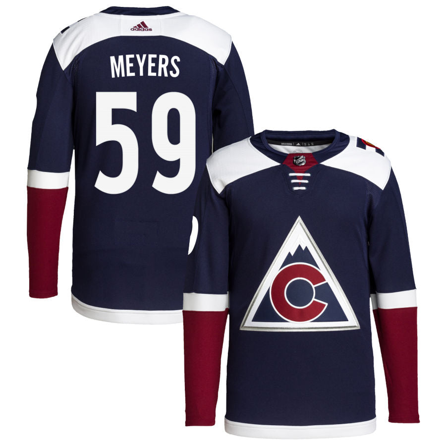 Ben Meyers Colorado Avalanche 2018/19 Alternate Primegreen Authentic Pro Jersey - Navy