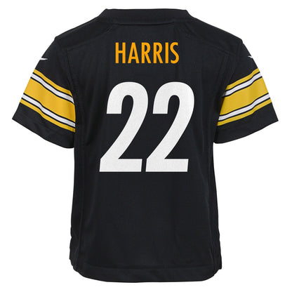Toddler Najee Harris Black Pittsburgh Steelers Game Jersey
