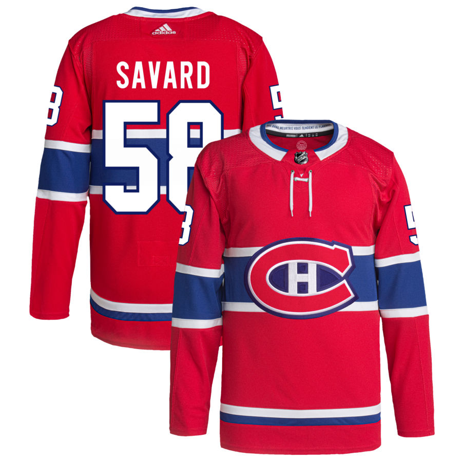 David Savard Montreal Canadiens Home Primegreen Authentic Pro Jersey - Red