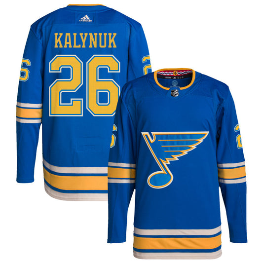 Wyatt Kalynuk St. Louis Blues Alternate Authentic Pro Jersey - Blue