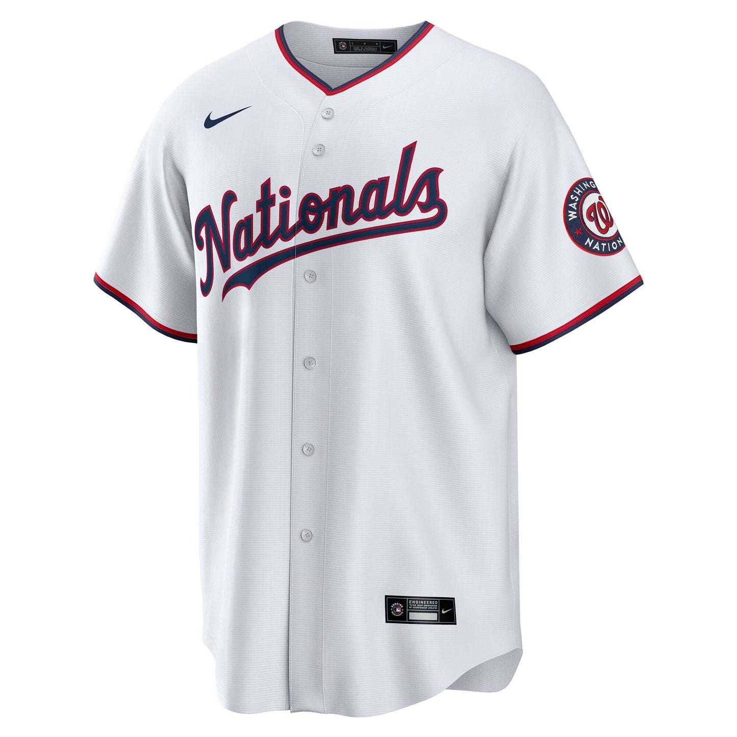 Washington Nationals Replica Custom Jersey - White