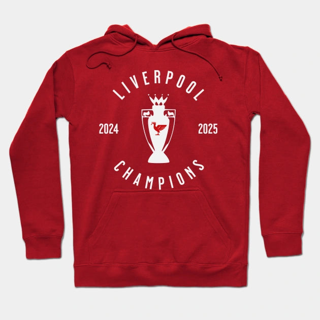 Liverpool Champions 25 White 3 Hoodie