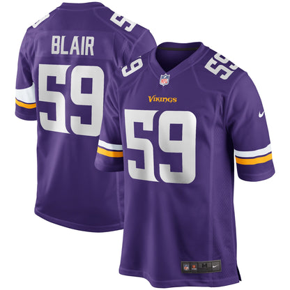 Matt Blair Minnesota Vikings Game Retired Player Jersey - Purple