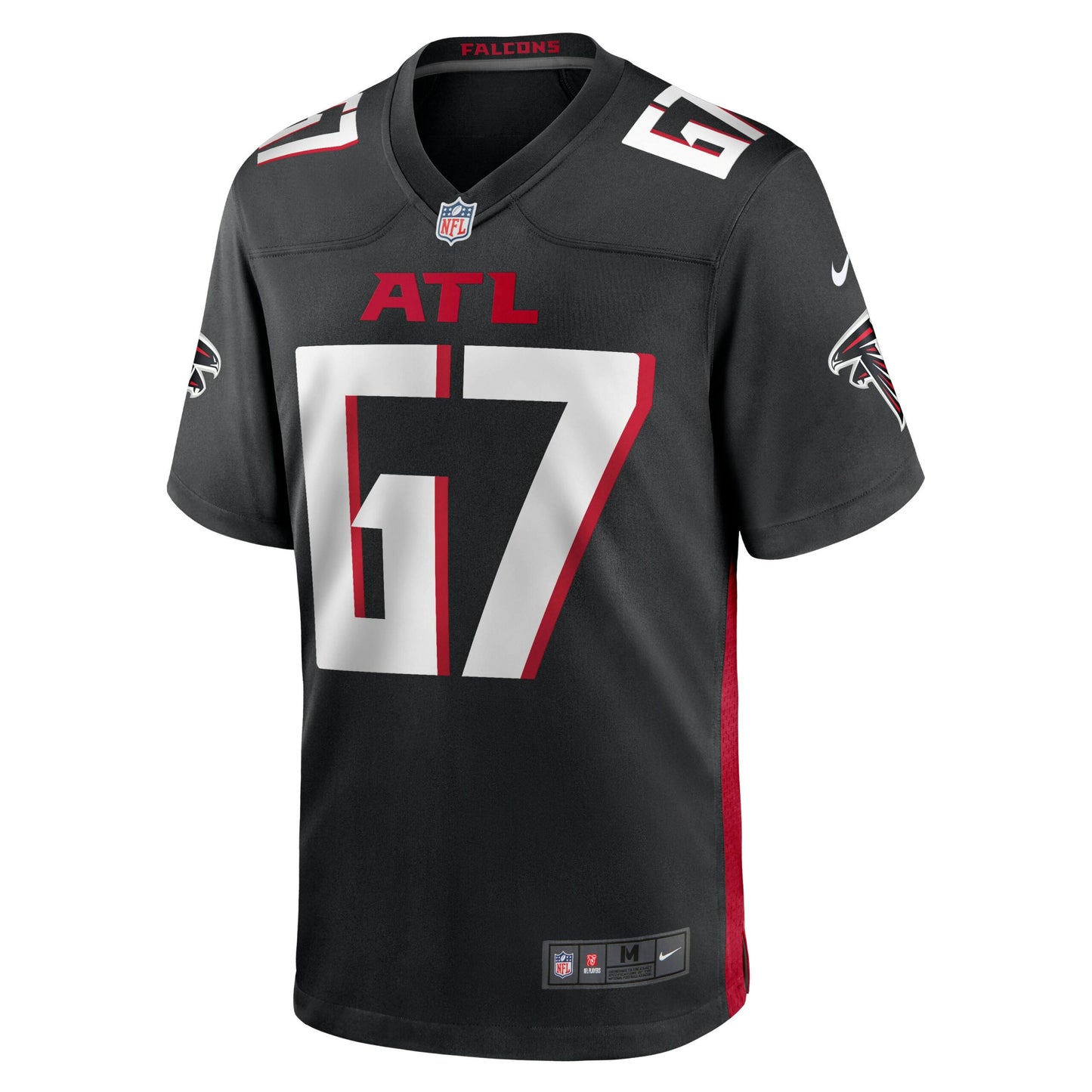 Drew Dalman Atlanta Falcons Game Jersey - Black