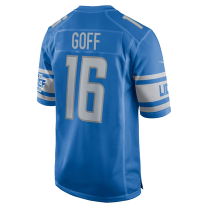 Jared Goff Detroit Lions Player Game Jersey - Blue
