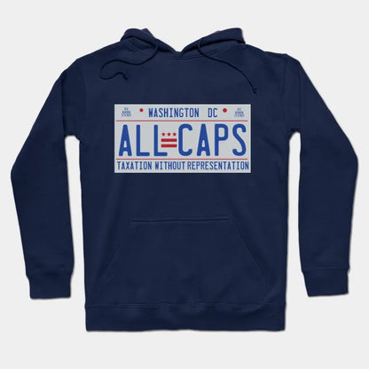 Caps - All Caps Dc License Plate Hoodie