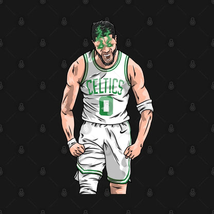 Jayson Tatum Scream!! Boston Cartoon Style Hoodie