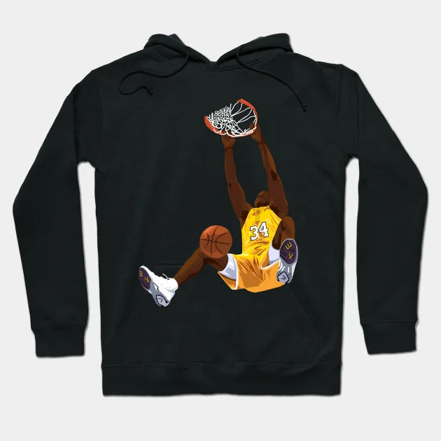 Shaquille O'Neal Dunk Cartoon Hoodie