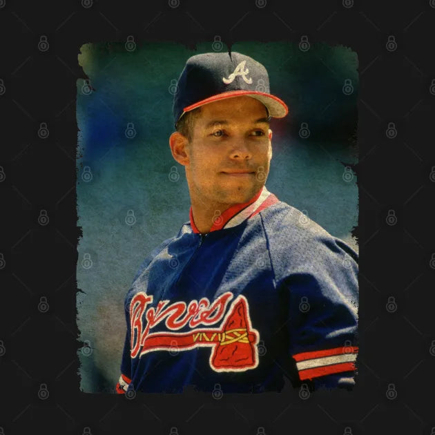David Justice In Atlanta Braves Hoodie