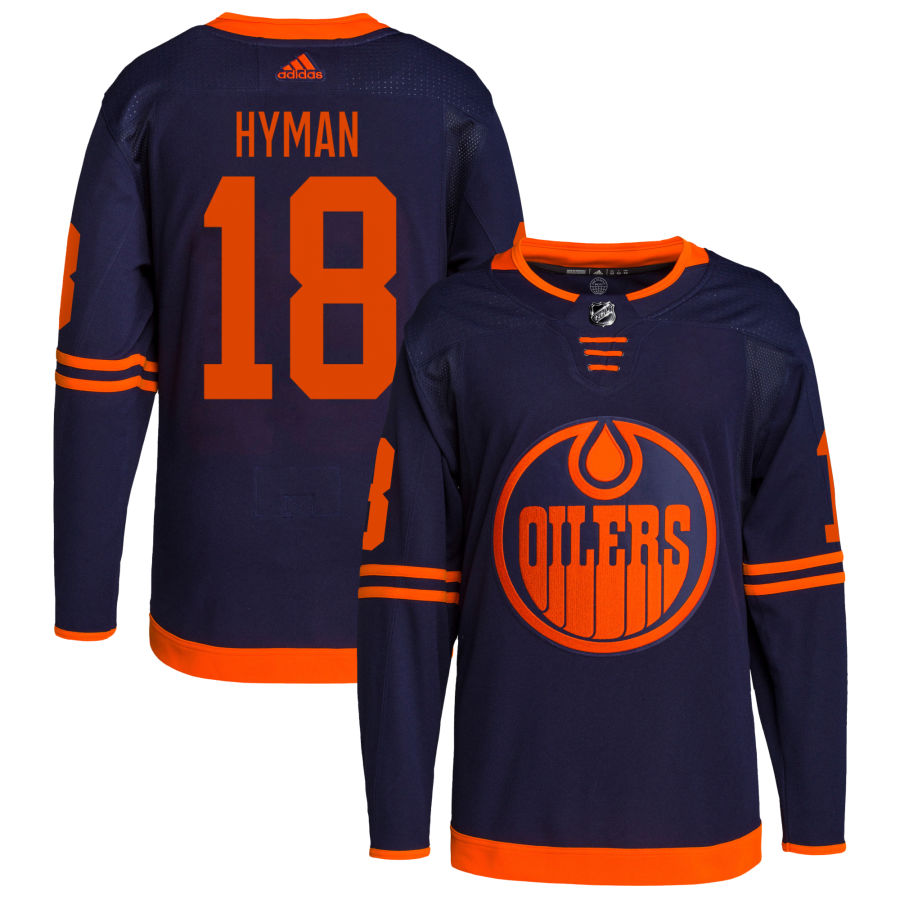 Zach Hyman Edmonton Oilers Alternate Primegreen Authentic Pro Jersey - Navy