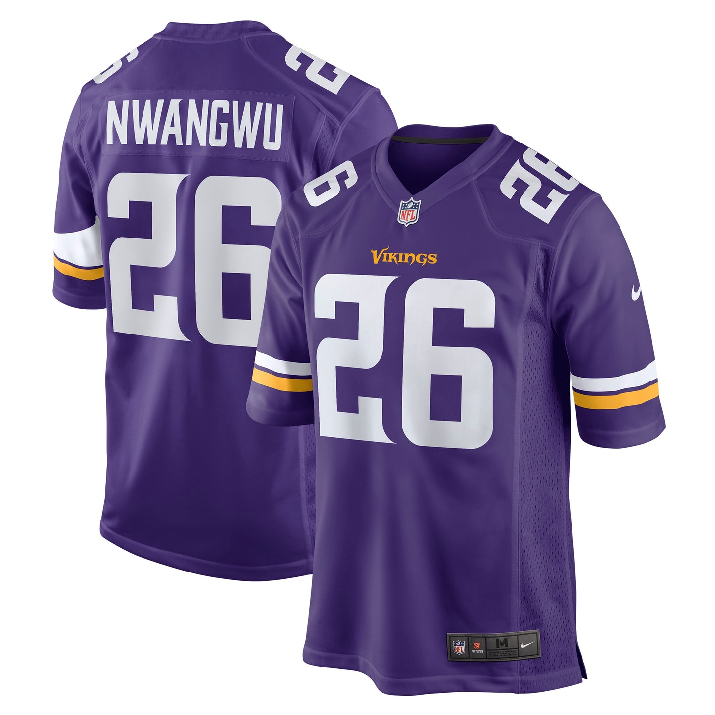 Kene Nwangwu Minnesota Vikings Game Jersey - Purple
